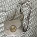Michael Kors Bags | Michael Kors Pebbled Leather Chain-Link Crossbody Purse Cream | Color: Cream/Gold | Size: Os
