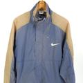 Nike Jackets & Coats | Nike Air Jacket Full Zip Snaps Men's Large Embroidered Destroyed Vintage | Color: Blue/Brown/Gray/Red/Tan | Size: L