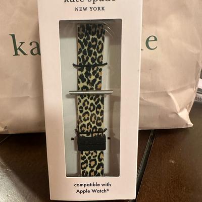 Kate Spade Wearables | Euc Kate Spade Apple Animal Print Watch Band | Color: Black/Tan | Size: Os