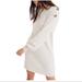 Madewell Dresses | Madewell Boatneck Button Shoulder Wool Sweater Dress | Color: Cream | Size: Xs