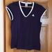 Adidas Tops | Adidas Cap Sleeve Purple With White Trim Climalite Shirt In Size Large | Color: Purple | Size: L