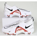 Nike Shoes | Nike Alpha Menace 3 Shark Mid White Red-Black | Football Cleats Men's Size 9 New | Color: Red/White | Size: 9