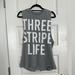 Adidas Tops | Adidas | Tank Top Three Stripe Life | Size M | Gray | Color: Gray | Size: M