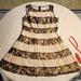 Jessica Simpson Dresses | Jessica Simpson Lace Floral Dress | Color: Black/Cream | Size: 12