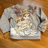 Disney Shirts & Tops | Disney Princess Belle Mrs. Potts And Chip Sweatshirt Size 2t | Color: Gray | Size: 2tg