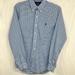 Ralph Lauren Shirts | Men’s Ralph Lauren 100% Cotton Stretch Button Down Long Sleeve Shirt Size Small | Color: Blue/White | Size: S