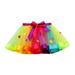 Qufokar New Born Baby Girl Clothes Set 0-3 Months Cute Sweat Pants for Teen Girls Party Dance Kids Toddler Tulle Baby Girls Ballet Skirt Rainbow Girls Outfits&Set