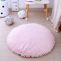 KIKOM Baby Play Mat Pink Checkered Baby Crawling Mat Baby Sleeping Cotton Rugs Baby Play Gym Mat for Activity Gym Floor Mat Kids Room Decorative