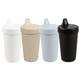 Re-Play Made in USA 10 Oz. Sippy Cups for Toddlers, Pack of 4 - Reusable Spill Proof Cups for Kids, Dishwasher/Microwave Safe - Hard Spout Sippy Cups for Toddlers 3.13" x 6.25", Monochrome