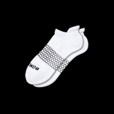 Men's Solids Ankle Socks - White - Cotton