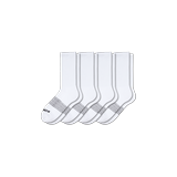 Men's Solids Calf Sock 4-Pack - White - Large - Bombas