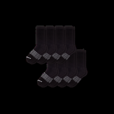 Women's Calf Sock 8-Pack - Black - Medium - Bombas