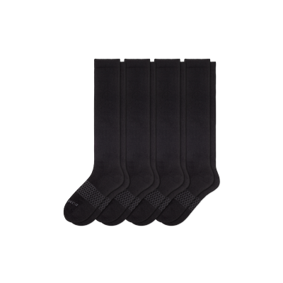 Women's Marl Knee High Socks 4-Pack - Black - Large - Bombas