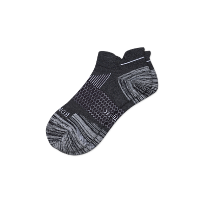 Men's Running Ankle Socks - Charcoal - Large - Bombas