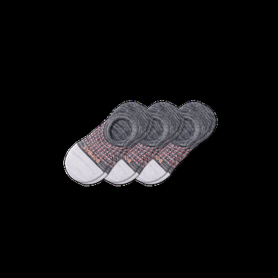 Women's Performance Cushioned No Show Sock 3-Pack - Black - Small - Bombas