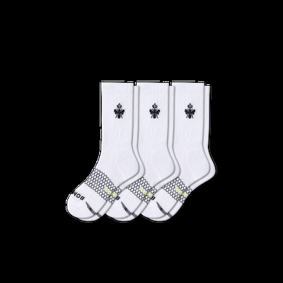 Men's All-Purpose Performance Calf Sock 3-Pack - White - Extra Large - Bombas