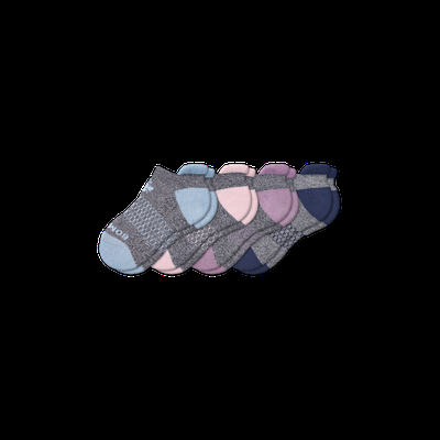 Youth Originals Ankle Sock 4-Pack - Pink Logwood Mix - Y - Bombas