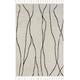 Hochflor-Teppich MYFLAIR MÖBEL & ACCESSOIRES "Moroccan Handwrite" Teppiche Gr. B/L: 160 cm x 230 cm, 24 mm, 1 St., schwarz-weiß (weiß, schwarz) Esszimmerteppiche