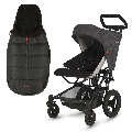 Micralite FastFold Stroller and Essential Pack with FREE Footmuff - Black