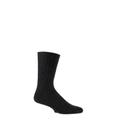 1 Pair Black of London Mohair Ribbed Socks With Cushioning Unisex 8-10 Unisex - SOCKSHOP of London