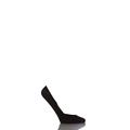 1 Pair Black Cotton Step Invisible Shoe Liners Ladies 5.5-8 Ladies - Falke