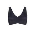 1 Pack Black Zero Feel Seamfree Soft Bra with Removable Pads Ladies Small - Sloggi