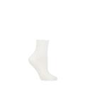 Ladies 1 Pair Falke Ribbed Wool Bed Socks Off White 2.5-5 Ladies
