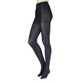 Ladies 1 Pair Falke Family Combed Cotton Tights Dark Navy Small