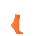 1 Pair Orange Monique 60 Denier Cotton Sock Ladies One Size - Trasparenze