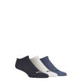 Mens and Ladies 3 Pair Puma Invisible Sneaker Socks Navy / Grey 2.5-5 Unisex