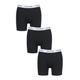 3 Pack Black Cotton Stretch Longer Leg Boxer Brief Shorts Men's Extra Large - Calvin Klein