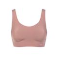Ladies Sloggi Zero Feel Seamfree Bralette Top with Removable Pads Cacao Large