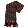 Knightsbridge Neckwear Paisley Aviator Silk Scarf - Burgundy