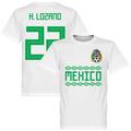 Mexico H. Lozano 22 Team T-Shirt - White - XL