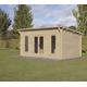 Forest Garden Elmley 5.0m x 3.0m Pent Double Glazed Log Cabin (24kg Polyester Felt Without Underlay)