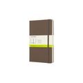 Earth Brown Plain Hard Notebook Large
