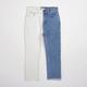 River Island Girls Blue Colour Block Straight Jeans