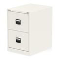 Qube by Bisley 2 Drawer Filing Cabinet White