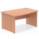 Impulse Panel End 1400 Left Hand Wave Desk Beech I000375