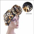 African Printed Turban Bandanas Ankara Dashiki Women Headwear , Head Cover Hair Or Accessories