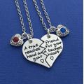 Matching Necklaces, Friendship Necklace For 2, Best Friend Bff Two Sisters Gifts, Half Heart Set