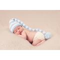 Blue & White Striped Munchkin Newborn To Toddler Hat