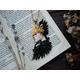 Woman Black Swan ~ Pendant Art Deco Jewelry Designer Of Exclusive Gift