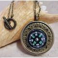 Compass Music Box, Box Locket, Necklace, Mini Musical Pendant, Jewelry, Jewelry