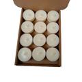 Patchouli & Leather Tea Light Candles Made With Soy Wax 12 Per Box