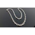 Vintage Chain Necklace Made Of Metal Silver Color Fashion Jewelry Boho Chic