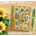 Bee Sticker Sheet, Journal Stickers, Spring Stickers For Planner, Funny Waterbottle, Bujo Sticker Sheet, Bee Scrapbook