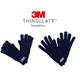 2022 New Womens Ladies Adult Half & Full Finger Winter Warm 3M Thinsulate Gloves, Knitted, Navy, Other Colours Available