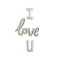 I Love You 16Inch Valentines Day Balloons - Add Heart Bunting Air No Helium