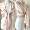 Peach Wedding /Pale Peachy Cream Pashmina/Pale Wrap Shawl/ Weddings